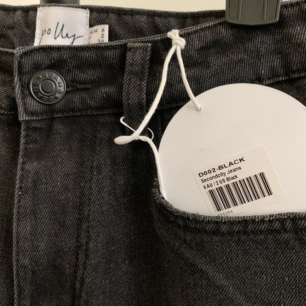 Princess Polly Secondcity Black Jeans US 2